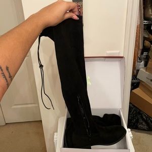 Over the knee high boots